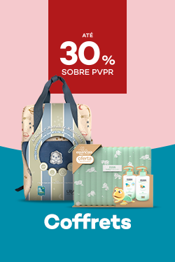 Coffrets de Bebé com destaque promocional de até 30% sobre preço de Venda ao Público Recomendado